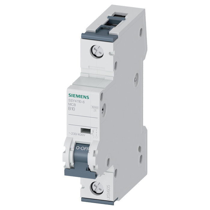 Siemens 5SY4110-6 Disyuntor 10A 1p Siemens 5SY4110-6 Disyuntor 10A 1p