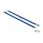 DeLOCK 18797 Sujetacables de Acero Inoxidable Azul 200 x 7,9 mm