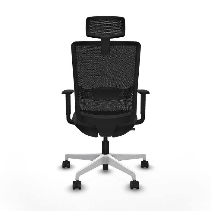 PIQUERAS Y CRESPO Silla de oficina Haches con mecanismo Sincro/Traslack Gris oscuro y Negro