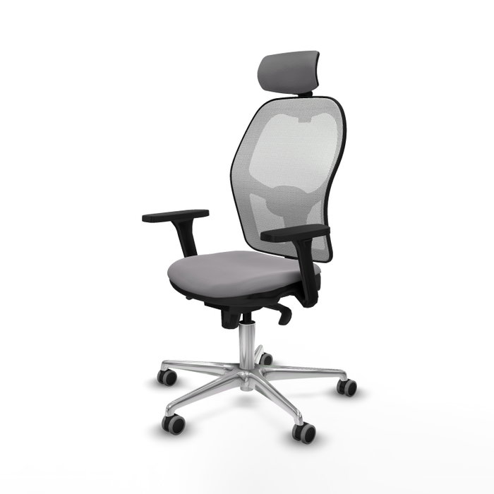 PIQUERAS Y CRESPO Silla de oficina Jorquera Gris y Blanco
