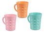 Leknes Taza Plástico 300ml Turquesa, Naranja, Rosa Surtidos 8x10x11.5cm (Set de 60)