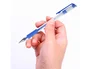 Q-connect Bolígrafo Tinta Gel Azul 0.7 mm con Sujeción de Caucho y Punta Fina