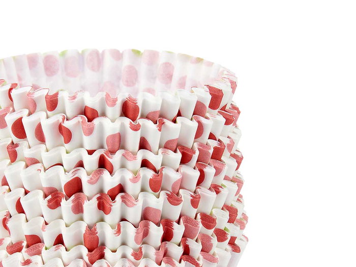 Kinvara Set 150 Moldes Papel Puntos 8 cm Surtidos Azul Lila Rojo Verde (Set de 48)