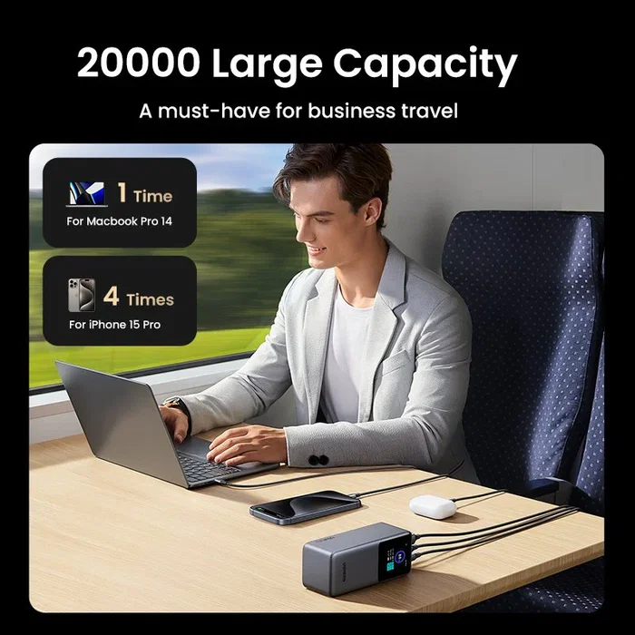 Ugreen Nexode 20000mAh 130W Power Bank Gris