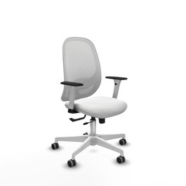 PIQUERAS Y CRESPO Silla de oficina Cilanco con mecanismo Sincro/Traslack y Tela Blanca