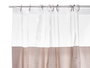 Cortina Ducha Berilo PEVA Transparente Beige 180x180 cm (Set de 12)