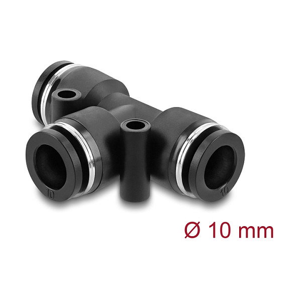 DeLOCK 60750 Conector rápido neumático 10 mm forma T con rosca interior DeLOCK 60750 Conector rápido neumático 10 mm forma T con rosca interior