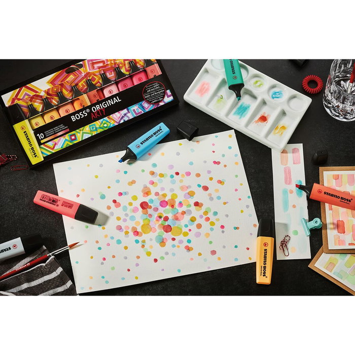 Stabilo Boss Original Arty Line Set de Escritorio de 23 Unidades Colores Surtidos Stabilo Boss Original Arty Line Set de Escritorio de 23 Unidades Colores Surtidos
