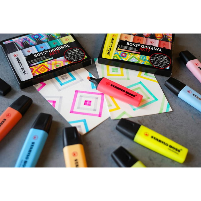 Stabilo Boss Original Arty Line Set de Escritorio de 23 Unidades Colores Surtidos Stabilo Boss Original Arty Line Set de Escritorio de 23 Unidades Colores Surtidos