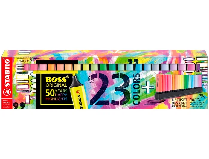 Stabilo Boss Original Arty Line Set de Escritorio de 23 Unidades Colores Surtidos Stabilo Boss Original Arty Line Set de Escritorio de 23 Unidades Colores Surtidos