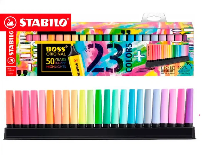 Stabilo Boss Original Arty Line Set de Escritorio de 23 Unidades Colores Surtidos Stabilo Boss Original Arty Line Set de Escritorio de 23 Unidades Colores Surtidos