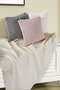 DKD Home Decor Cojín de Punto Rosa Palo 45x45x45 cm Pack de 2