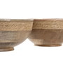 DKD Home Decor Set de 2 Centros de Mesa de Mango y Cuerda Natural