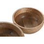 DKD Home Decor Set de 2 Centros de Mesa de Mango y Cuerda Natural