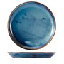 Genware Terra Plato Coupe de Porcelana, Azul, 24 cm (Set de 6)
