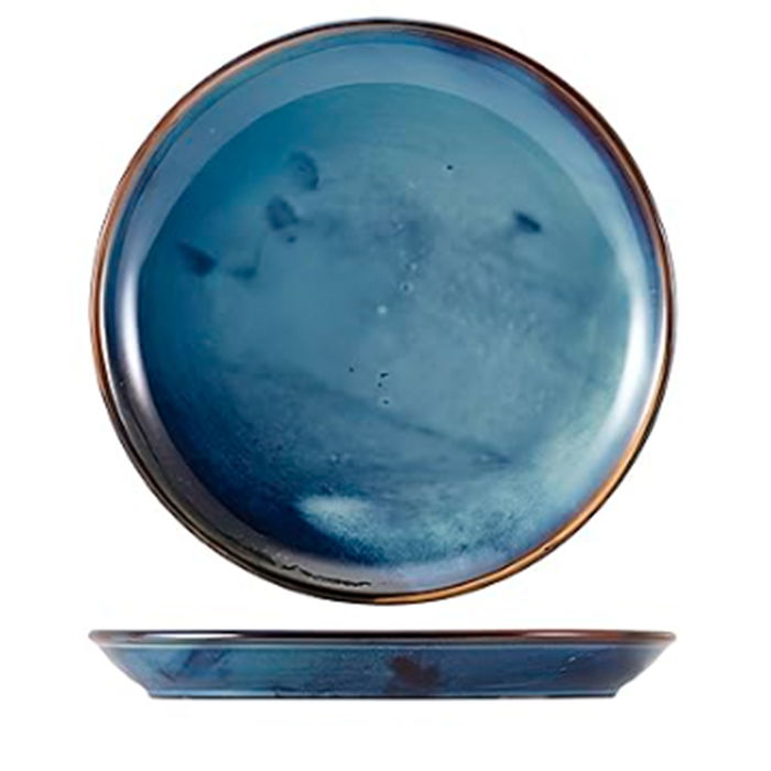 GENWARE TERRA Plato Coupe para Vajilla, Diámetro 24 cm, No Apto Lavavajillas (Set de 6)