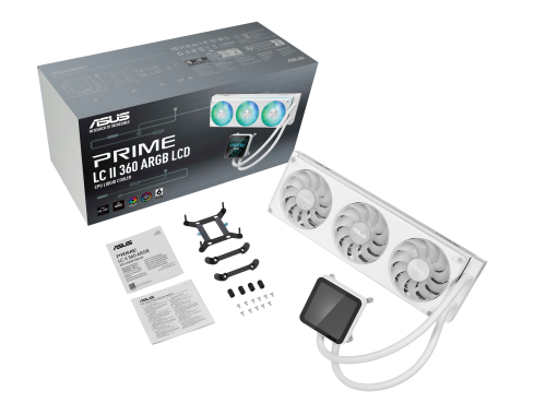 ASUS PRIME LC II 360 ARGB LCD WHT Blanco