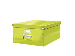 Leitz Caja de Archivo Click&Store Grande 29 Litros Verde Cartón Reciclado 369x200x484 mm