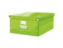 Caja Para Almacenamiento Leitz Click&Store 85% Carton Reciclado 29 Litros Grande 369X200X484 Mm Verde