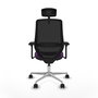 PIQUERAS Y CRESPO Silla de oficina Mardos con mecanismo Sincro/Traslack, Morado y Negro