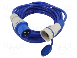 KEL Prolongador de alimentación H07BQ-F 3G2,5mm2 10m azul