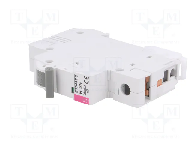 ETI POLAM ETIMAT 6 Interruptor Magnetotérmico 1 Polo 25A 6kA ETI POLAM ETIMAT 6 Interruptor Magnetotérmico 1 Polo 25A 6kA