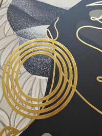 DKD Home Decor Cuadro Tropical Africana Beige Negro Dorado 4.5 x 123 x 84 cm (2 Unidades)