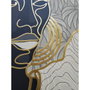 DKD Home Decor Set de 2 Cuadros Africana en Lienzo y PS, 84x4,5x123 cm beige, negro y dorado
