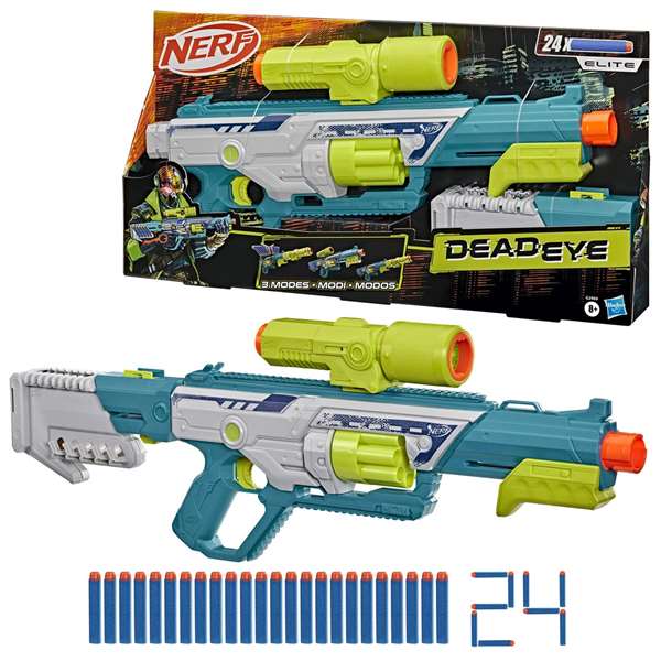 Hasbro Nerf Rebel Ops Deadeye Lanzador de 8 Disparos