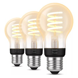 Philips Hue White Ambiance E27 Filament Pack de 3