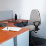 PIQUERAS Y CRESPO Silla de oficina Aýna Gris oscuro con mecanismo Asincro