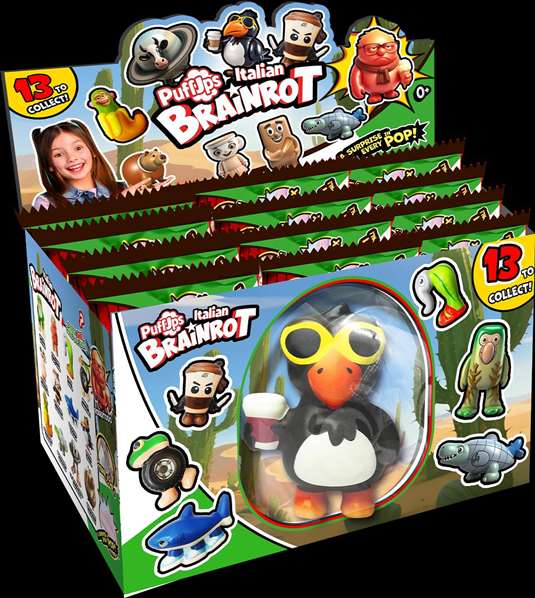 Bizak Figura Squeeze Brainrot 10 cm Coleccionable Incluye 12 Unidades Modelos Surtidos Español