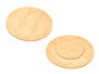 Kinvara Tabla Giratoria Redonda de Bambú, Diámetro 50,5 cm (Set de 6)