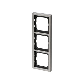 BUSCH-JAEGER 1723-866K Placa de pared para marco de 3 puntos en acero inoxidable
