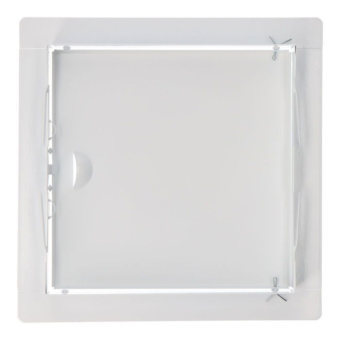Edm Tapa de Registro Cuadrada Empotrable Acero 20x20cm Blanca