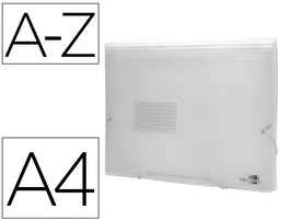 Liderpapel 32114 Carpeta Clasificadora Fuelle Polipropileno DIN A4 Incolora 13 Departamentos