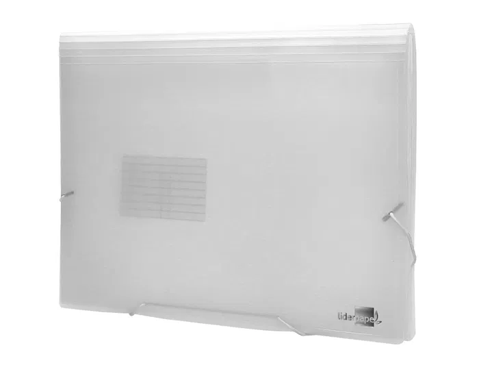 Liderpapel 32114 Carpeta Clasificadora Fuelle Polipropileno DIN A4 Incolora 13 Departamentos