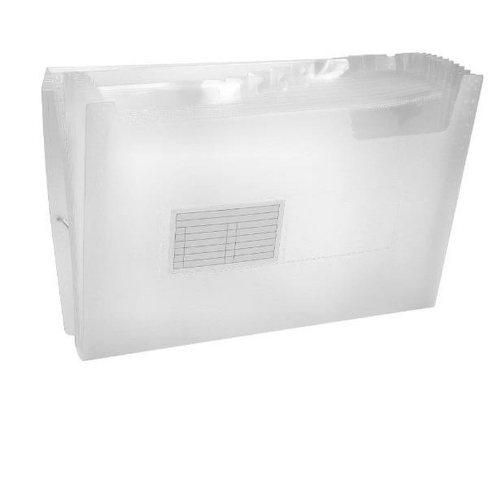 Liderpapel Carpeta Clasificadora Fuelle DIN A4 Incolora con 13 Departamentos Liderpapel Carpeta Clasificadora Fuelle DIN A4 Incolora con 13 Departamentos