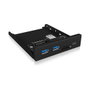 ICY BOX IB-HUB1417-i3 con 2 puertos USB 3.2 Gen 1 Tipo A y 1 puerto USB-C