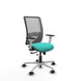 PIQUERAS Y CRESPO Silla de oficina Zulema Sincro/Traslack Turquesa y Gris