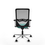 PIQUERAS Y CRESPO Silla de oficina Zulema Sincro/Traslack Turquesa y Gris