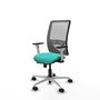 PIQUERAS Y CRESPO Silla de oficina Zulema Sincro/Traslack Turquesa y Gris