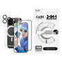 PanzerGlass Protector de Pantalla CARE 3 en 1 Cerámico para iPhone 16 Pro, Kit de Aplicación en Seco Sin Burbujas, Antihuellas y Resistentes a Rayones y Golpes