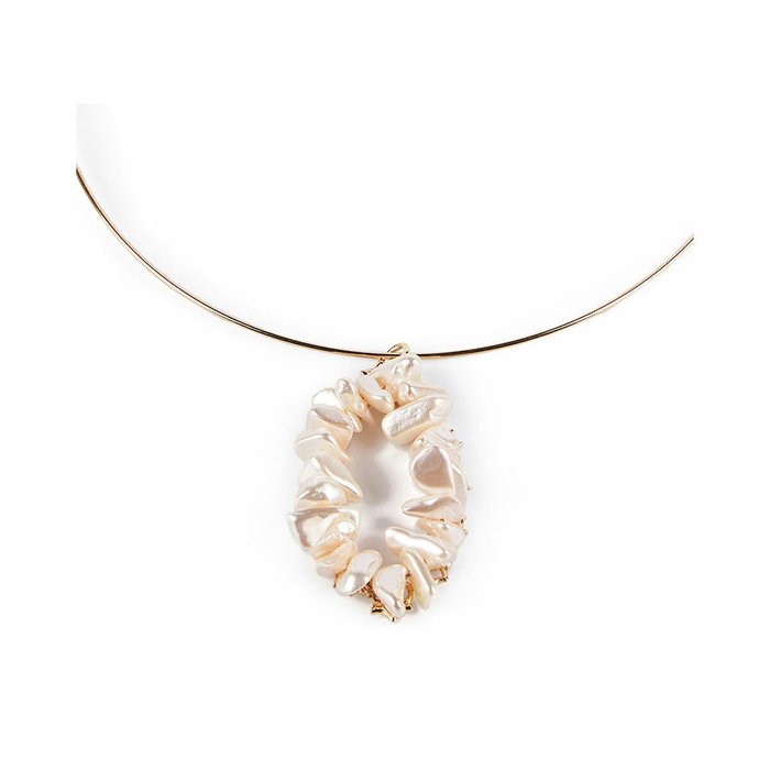 Shabama Collar MISSISSIPPI LUXE con Perlas y Oro Brillante Shabama Collar MISSISSIPPI LUXE con Perlas y Oro Brillante