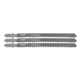 Wolfcraft Hojas de sierra de calar bimetálicas, vástago en T, corte rápido, 65 mm, 3 uds