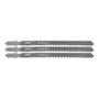 Wolfcraft Hojas de sierra de calar bimetálicas, vástago en T, corte rápido, 65 mm, 3 uds