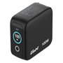 Verbatim Mini GaN Charger 100W con pantalla TFT y 3 puertos (EU/UK/US) de color Negro