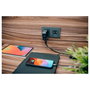 Verbatim Mini GaN Charger 100W con pantalla TFT y 3 puertos (EU/UK/US) de color Negro