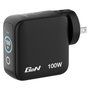 Verbatim Mini GaN Charger 100W con pantalla TFT y 3 puertos (EU/UK/US) de color Negro