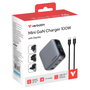 Verbatim Mini GaN Charger 100W con Pantalla TFT y 3 Puertos (EU/UK/US)平衡